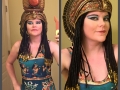 Elizabeth in her Nefertari headdress