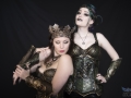Lady Loki and Skull cameo corsets