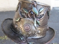 Leafy steampunk top hat