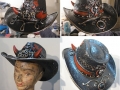 Horned poker cowboy hat