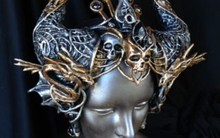 dragon, crown, horns, headdress
