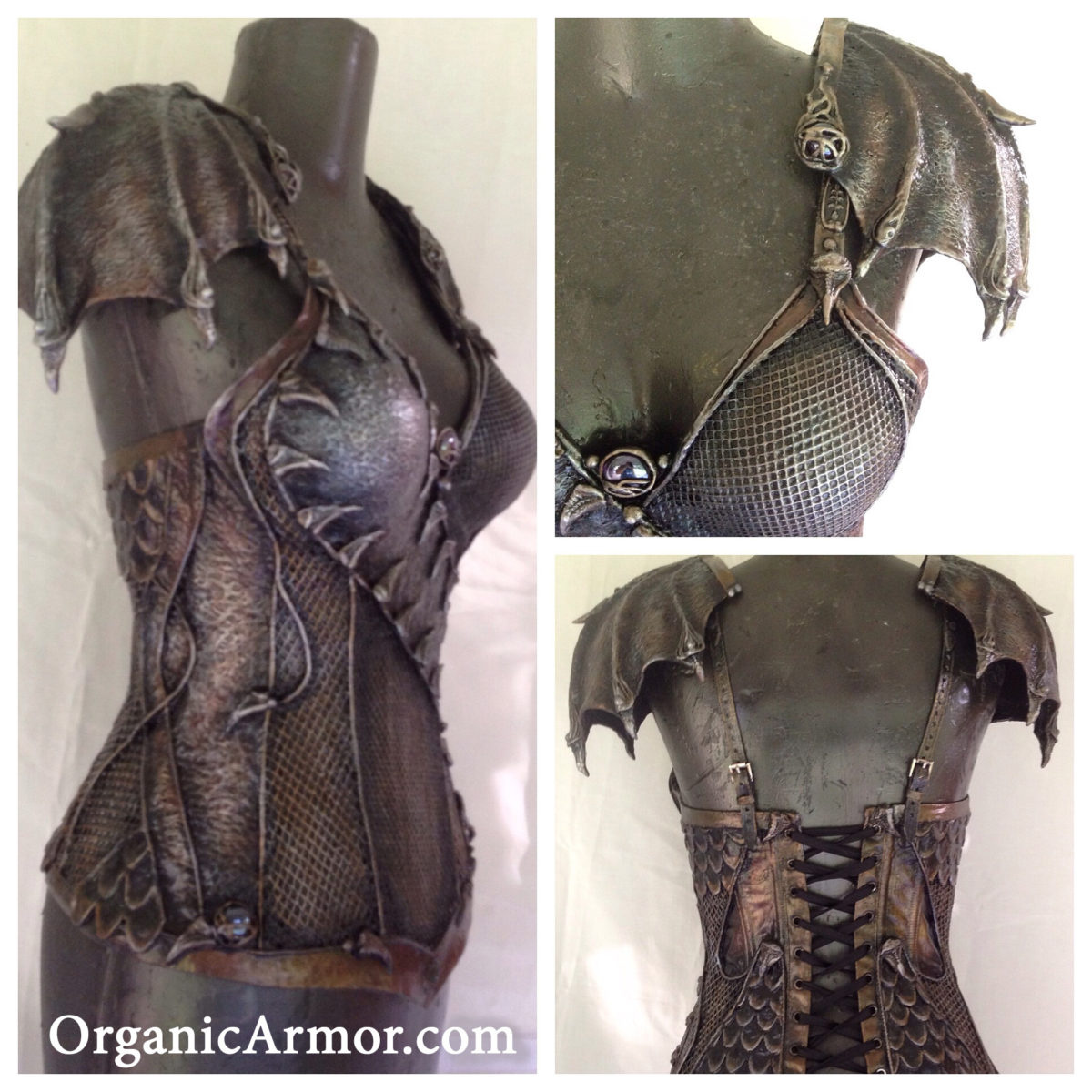 vlees Arctic voorkant Dragonrider Corset – Organic Armor